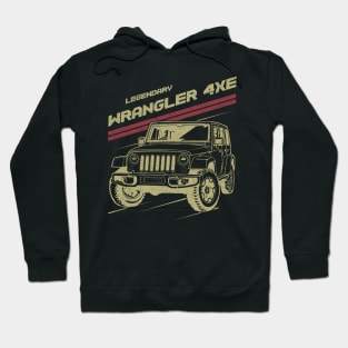 Jeep Wrangler 4xe Jeep car trailcat Hoodie